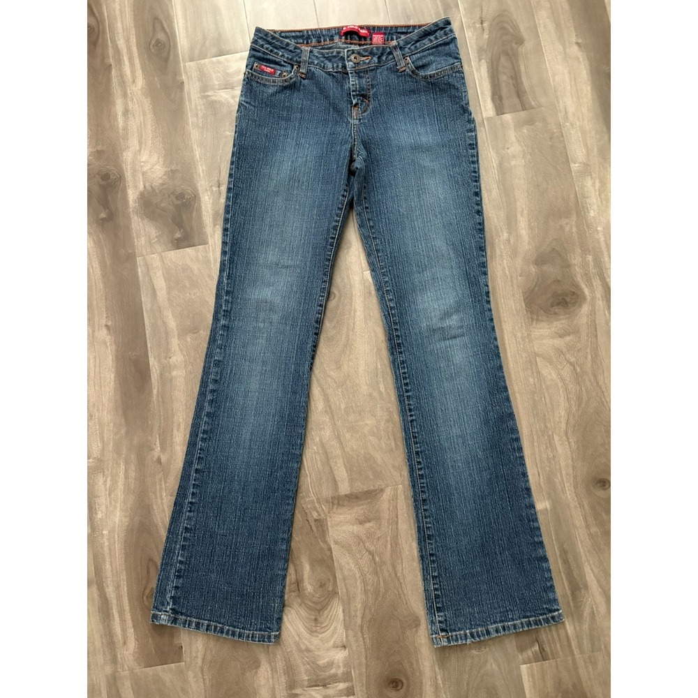 US Polo Assn. Womens Blue Low Rise Bootcut Low West Denim Jeans‎ Size 5/6